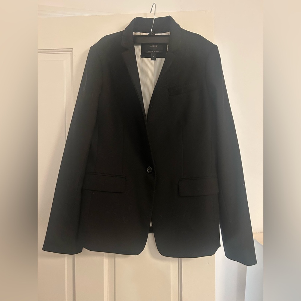 J Crew black wool blazer